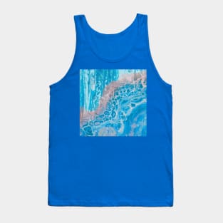 Summer Vibes Marble Waves Tank Top